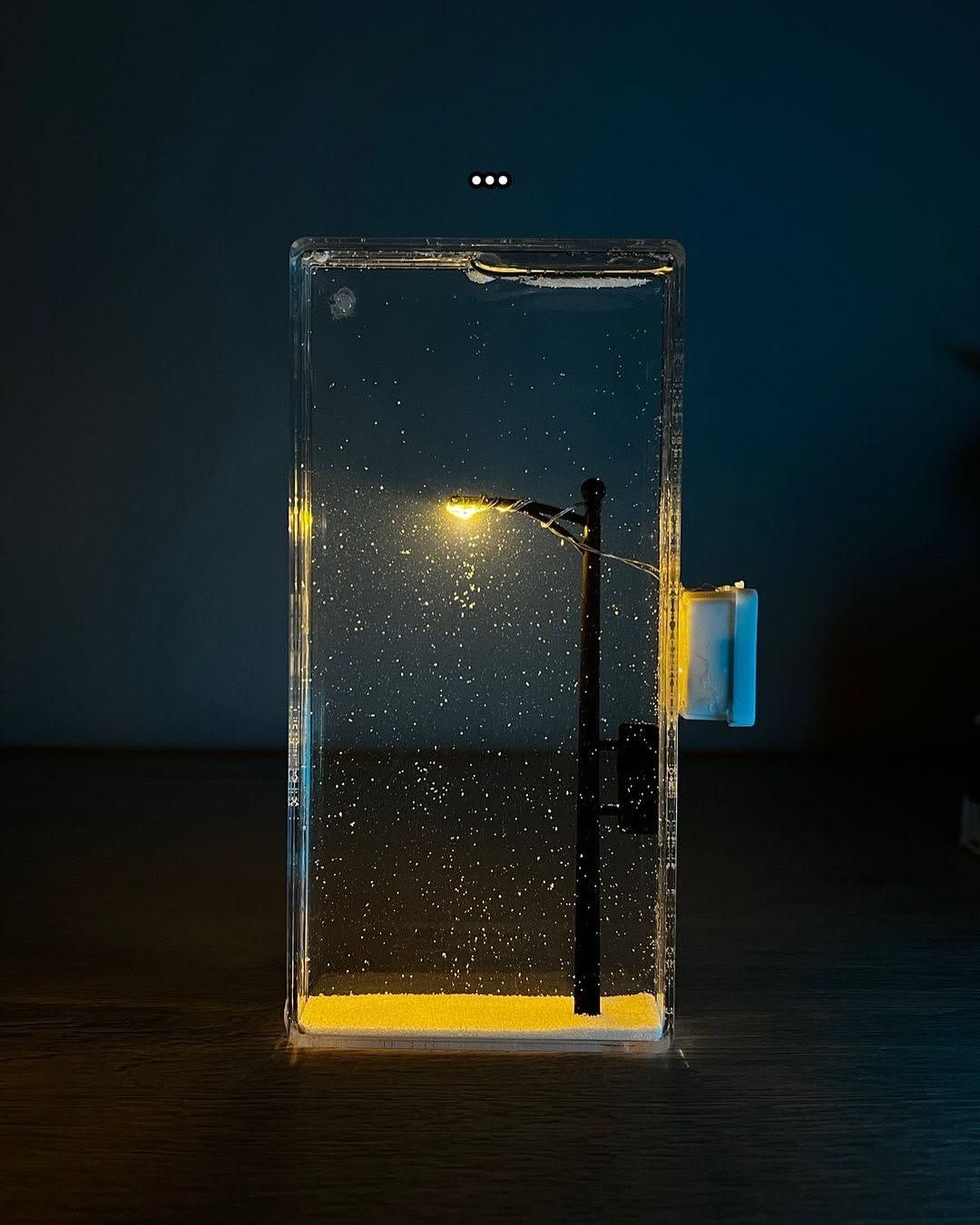 Snowfall Lamp Handmade