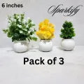 Pack of 3, 5 Artificial Small Plants