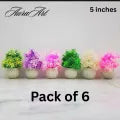 Pack of 3, 5 Artificial Small Plants