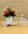 Unique Floral Cycle Decoration With Artificial Flowers
