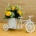 Unique Floral Cycle Decoration With Artificial Flowers