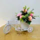 Unique Floral Cycle Decoration With Artificial Flowers